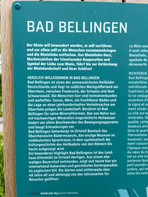 Apartamento Vogesenblick Bad Bellingen Exterior foto